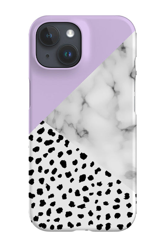 RoyalCovers.uk - Marble & Dalmatian Phone Case (Purple Lilac)