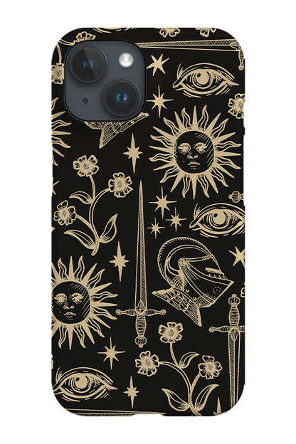 RoyalCovers.uk - Medieval Mix Scatter Phone Case (Black)