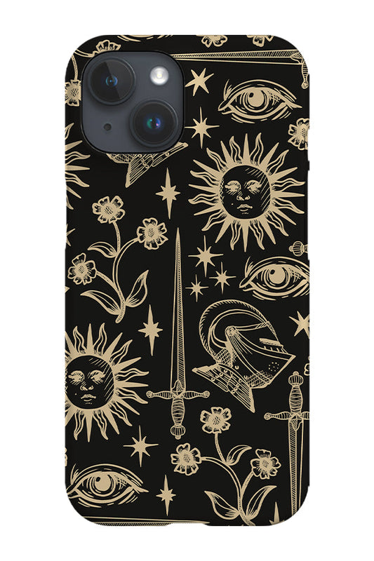 RoyalCovers.uk - Medieval Mix Scatter Phone Case (Black)