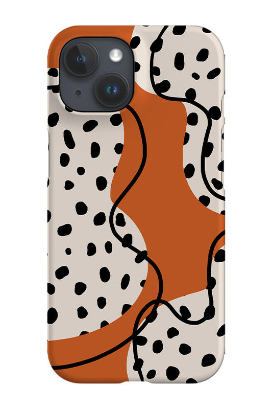 RoyalCovers.uk - Minimalist Abstract Dots Phone Case (Orange)