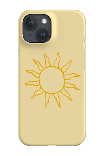 RoyalCovers.uk - Minimalist Sun Phone Case (Yellow)