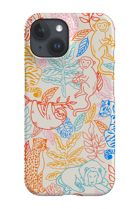 RoyalCovers.uk - Mixed Animal Jungle Phone Case (Bright)