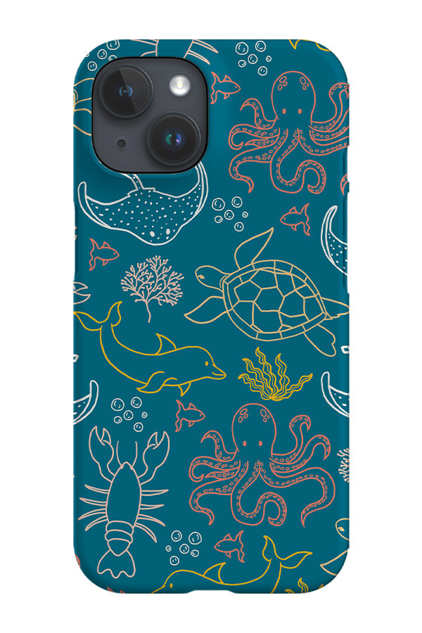 RoyalCovers.uk - Ocean Animals Phone Case (Teal)