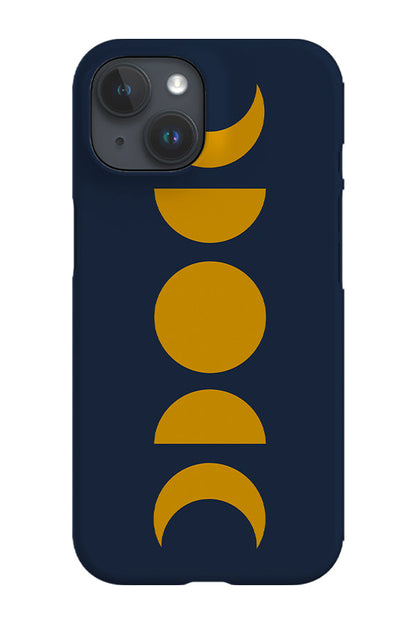 RoyalCovers.uk - Moon Phases Phone Case (Dark Blue)
