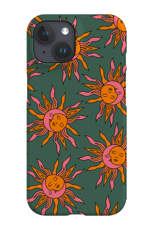 RoyalCovers.uk - Moon and Sun Scatter Phone Case (Green)
