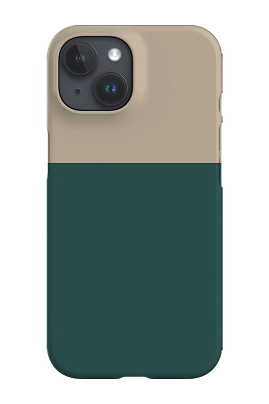 RoyalCovers.uk - Colour Block Print Phone Case (Moody Beige Green)