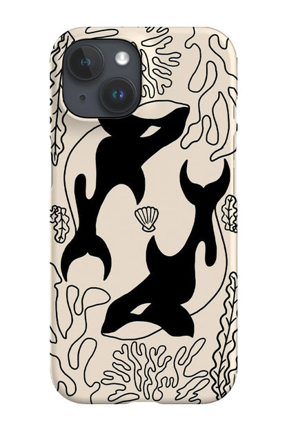 RoyalCovers.uk - Two Orca Phone Case (Cream)