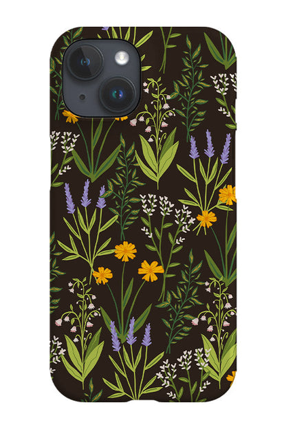 RoyalCovers.uk - Overlapping Wildflowers Phone Case (Black)