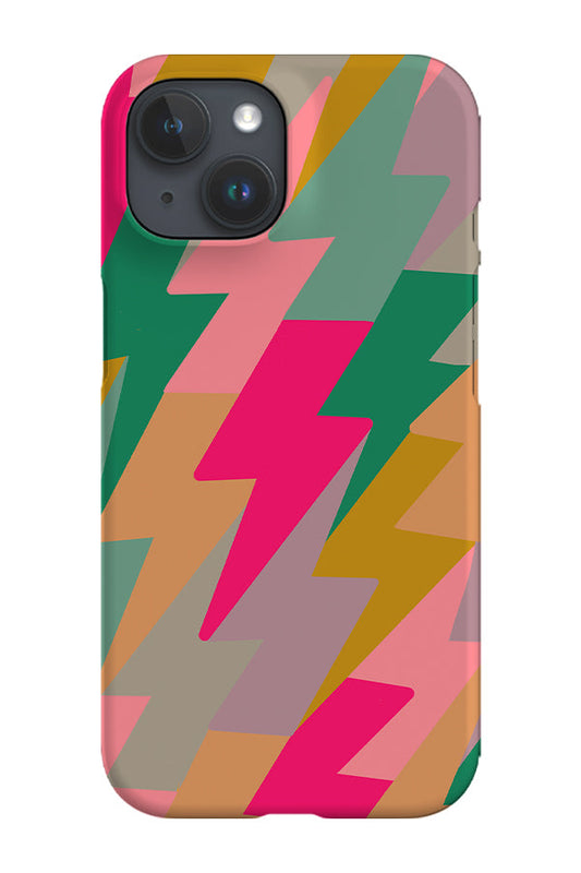 RoyalCovers.uk - Retro Lightning Bolts Phone Case (Rainbow)