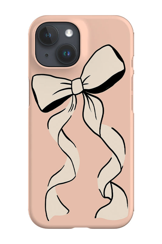 RoyalCovers.uk - Ribbon Bow Phone Case (Peach Pink)