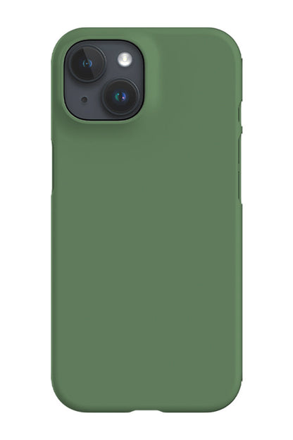 RoyalCovers.uk - Rustic Fern Green Plain Block Colour Phone Case
