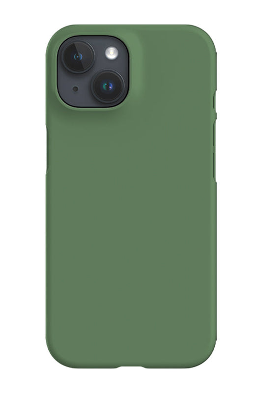 RoyalCovers.uk - Rustic Fern Green Plain Block Colour Phone Case