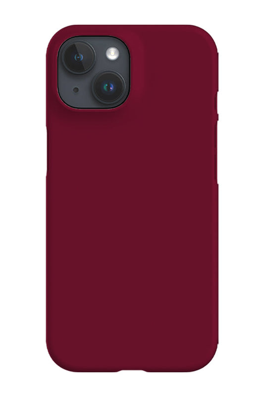 RoyalCovers.uk - Rustic Maroon Red Plain Block Colour Phone Case