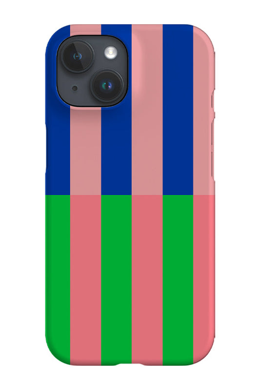 RoyalCovers.uk - Shifted Stripes Phone Case (Green Pink)