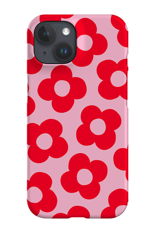 RoyalCovers.uk - Simple Flowers Phone Case (Pink Red)