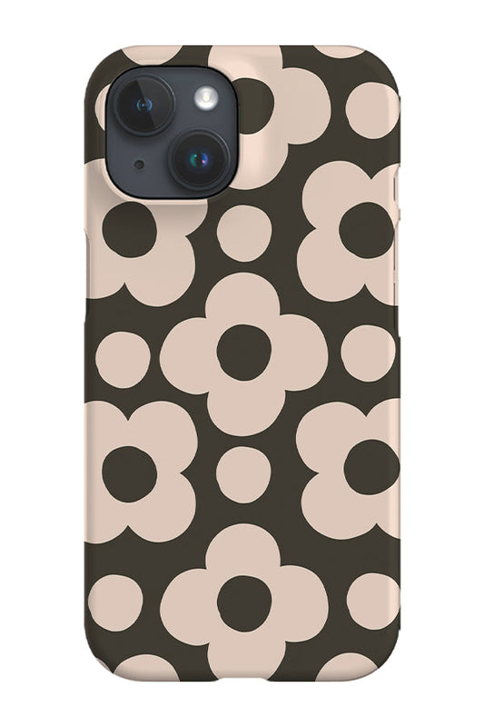 RoyalCovers.uk - Simple Flower Circle Phone Case (Black)