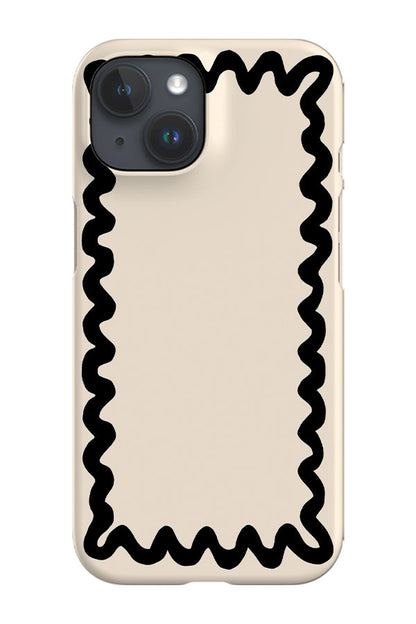 RoyalCovers.uk - Swirl Border Phone Case (Cream Black)
