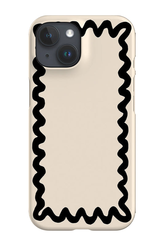 RoyalCovers.uk - Swirl Border Phone Case (Cream Black)