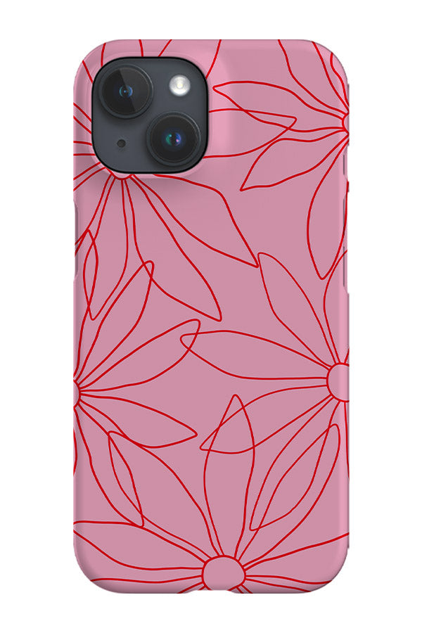 RoyalCovers.uk - Scatter Daisy Phone Case (Pink Red)