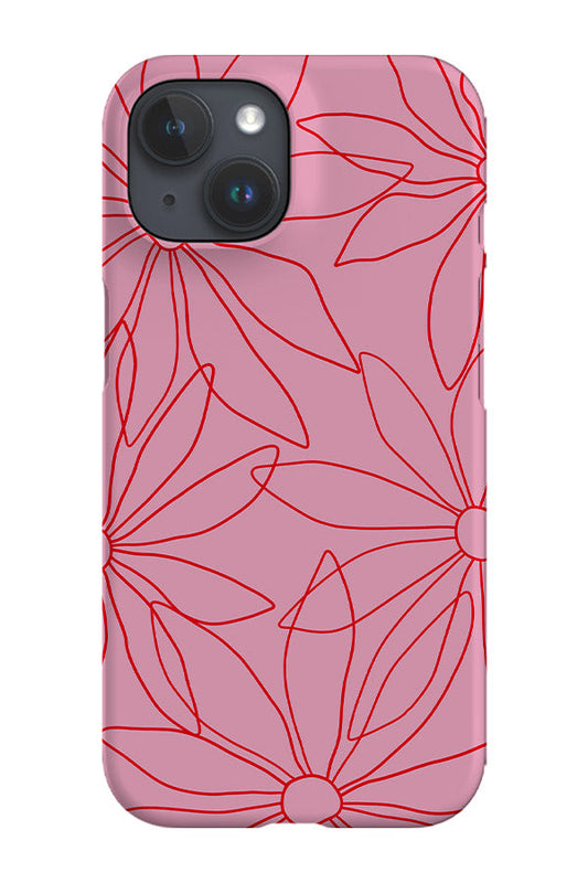 RoyalCovers.uk - Scatter Daisy Phone Case (Pink Red)