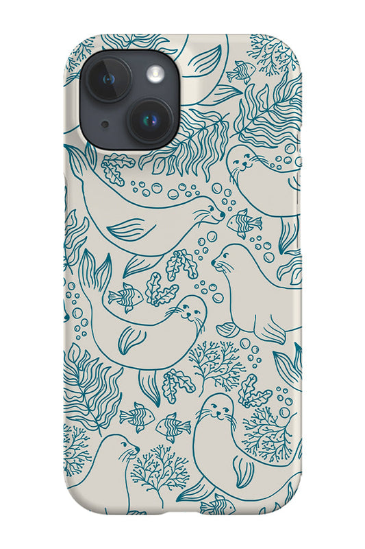 RoyalCovers.uk - Seal Coral Reef Phone Case (Beige Blue)