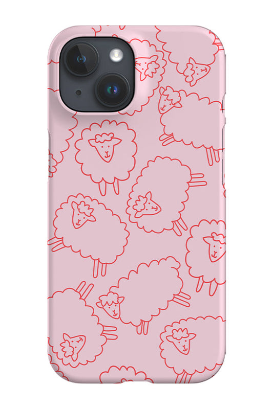 RoyalCovers.uk - Cute Sheep Pattern Phone Case (Pink)