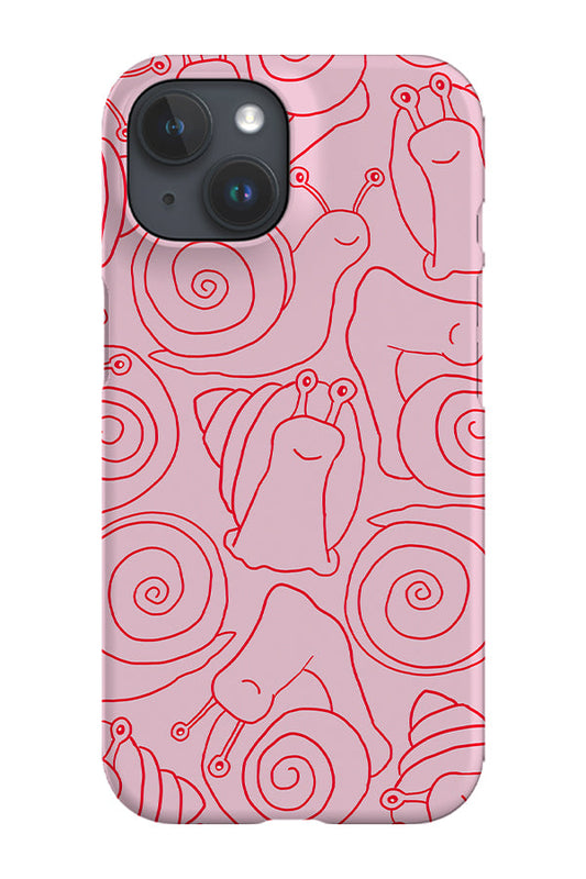 RoyalCovers.uk - Snail Scatter Phone Case (Pink Red)