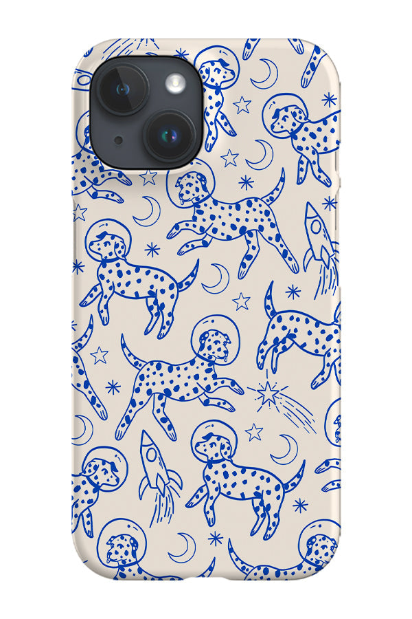 RoyalCovers.uk - Space Dogs Line Art Phone Case (Beige Blue)