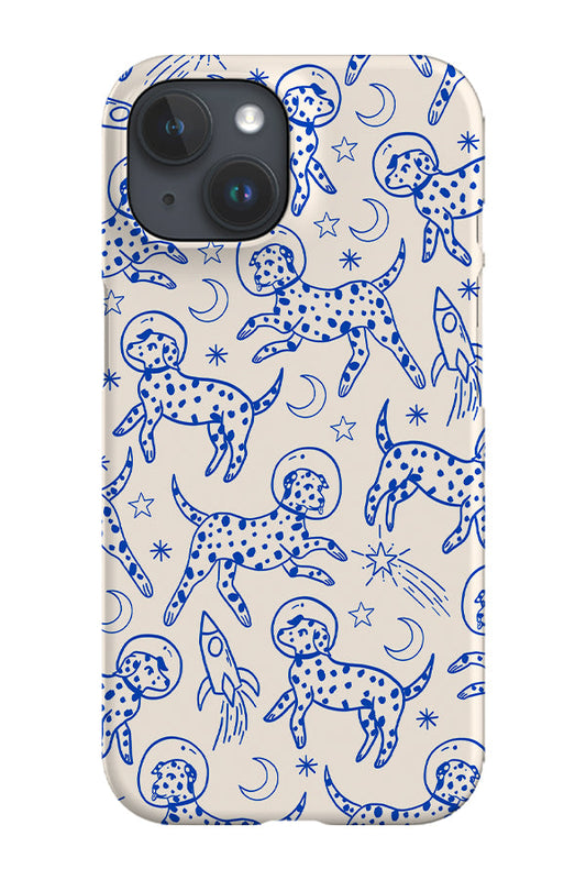 RoyalCovers.uk - Space Dogs Line Art Phone Case (Beige Blue)