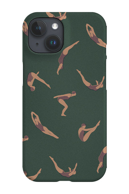 RoyalCovers.uk - Retro Swimmers Phone Case (Tan Purple)