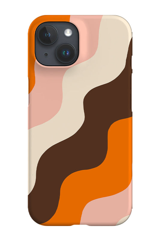 RoyalCovers.uk - Swirly Rainbow Phone Case (Brown Orange)
