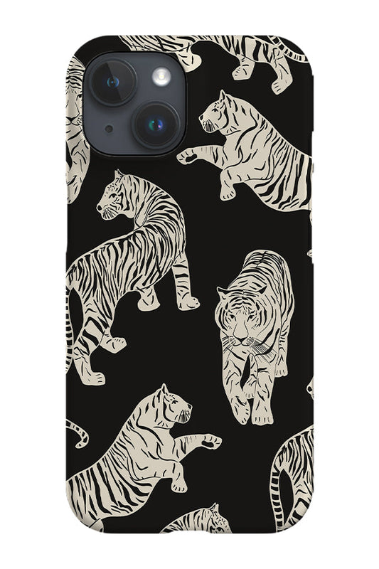 RoyalCovers.uk - Tigers Pattern Phone Case (Black Cream)