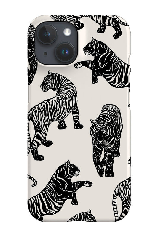 RoyalCovers.uk - Tigers Pattern Phone Case (Monochrome)