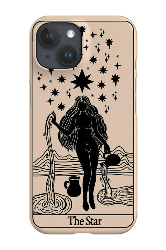 RoyalCovers.uk - The Star Tarot Card Phone Case (Beige Black)