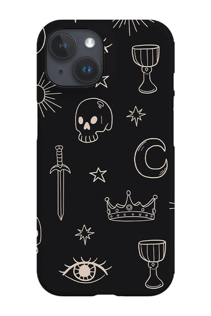 RoyalCovers.uk - Tarot Pattern Phone Case (Black)