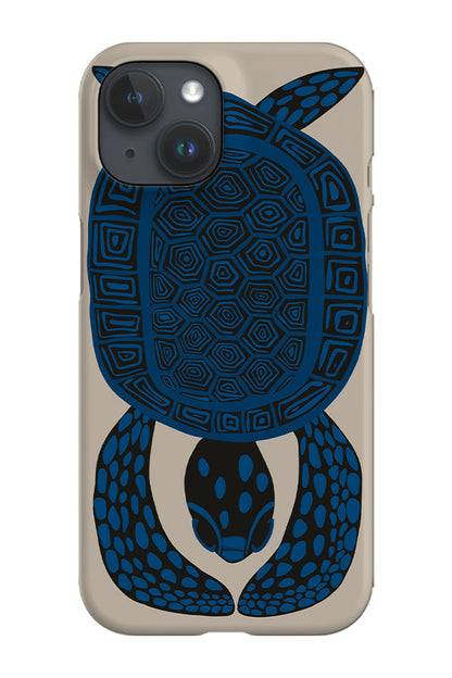 RoyalCovers.uk - Turtle Placement Phone Case (Off White Blue)