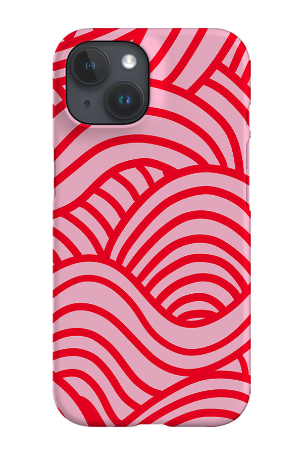 RoyalCovers.uk - Two Tone Swirls Phone Case (Pink Red)
