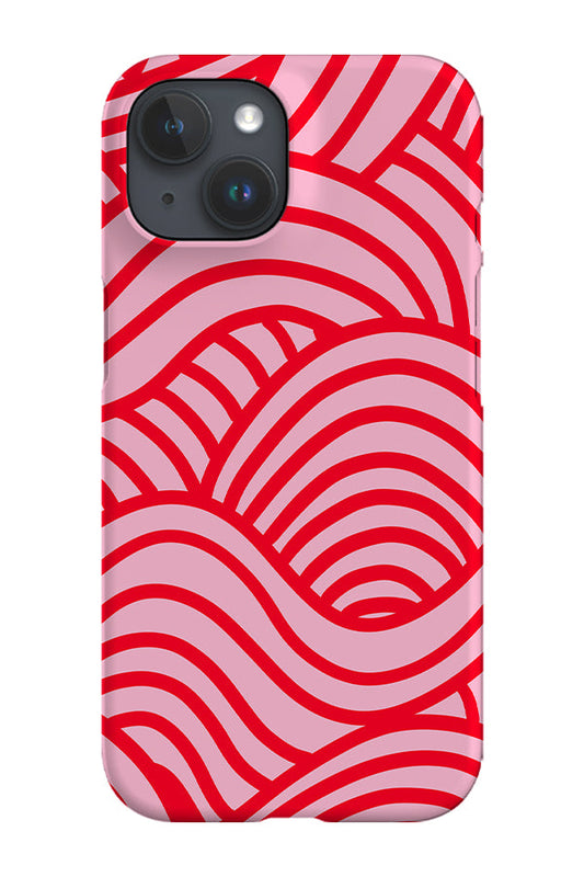 RoyalCovers.uk - Two Tone Swirls Phone Case (Pink Red)