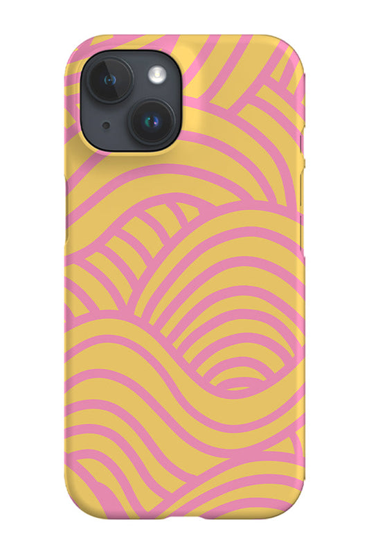 RoyalCovers.uk - Two Tone Swirls Phone Case (Pink Yellow)