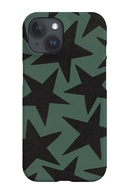 RoyalCovers.uk - Vintage Large Stars Phone Case (Green Black)