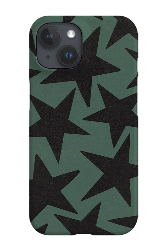 RoyalCovers.uk - Vintage Large Stars Phone Case (Green Black)