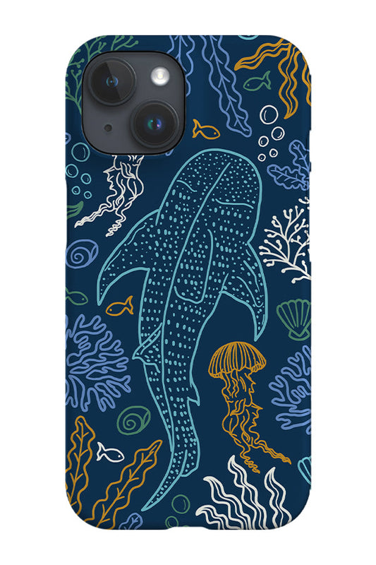 RoyalCovers.uk - Whale Shark Coral Reef Phone Case (Navy Multicolour)