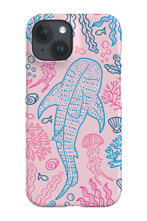 RoyalCovers.uk - Whale Shark Coral Reef Phone Case (Pink Blue)