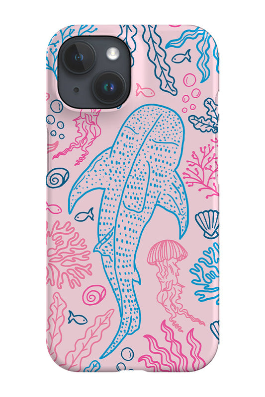 RoyalCovers.uk - Whale Shark Coral Reef Phone Case (Pink Blue)