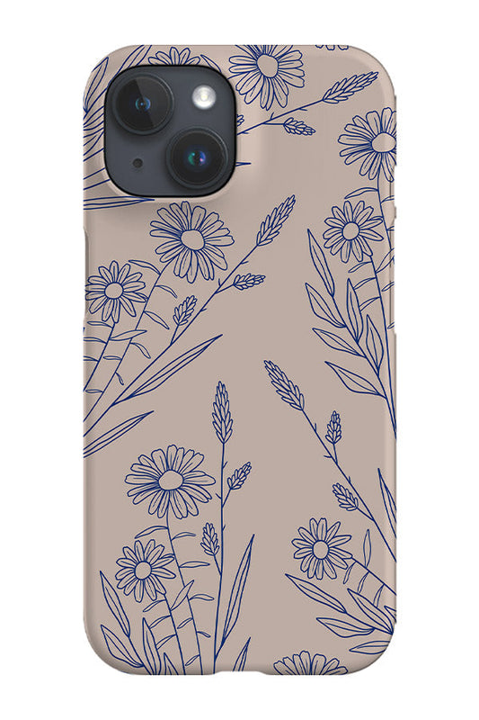 RoyalCovers.uk - Wildflower Bunch Scatter Phone Case (Beige Blue)