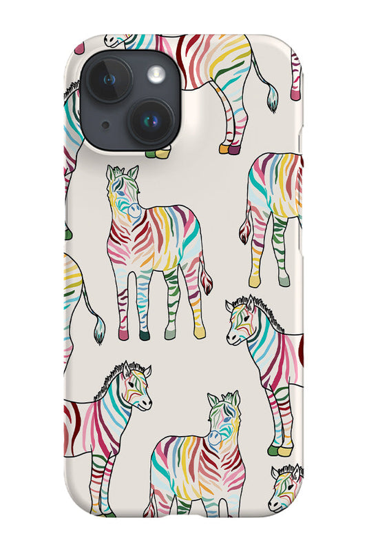 RoyalCovers.uk - Rainbow Zebra Phone Case (Cream)