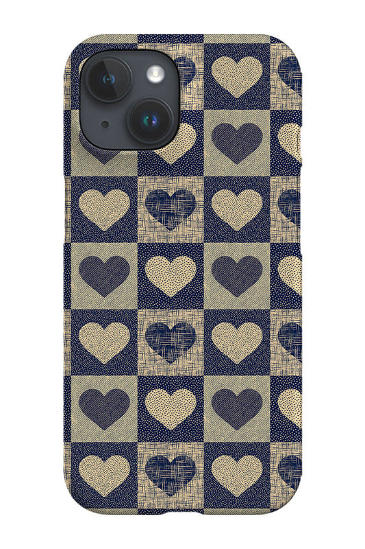 RoyalCovers.uk - Textured Valentine Love Hearts by Denes Anna Design Phone Case (Blue)