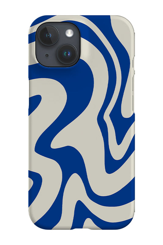 RoyalCovers.uk - Abstract Wave Phone Case (Cream Blue)