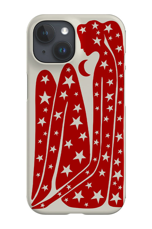 RoyalCovers.uk - Abstract Figure & Stars Phone Case (Red)