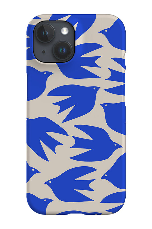 RoyalCovers.uk - Abstract Bird Scatter Phone Case (Off White)